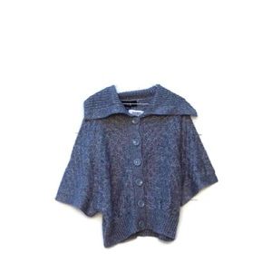 XX1 Knit Top Sweater Full Front Buttons
